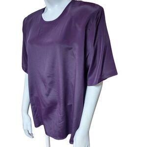 Karen Scott Plum Purple Blouse (L)